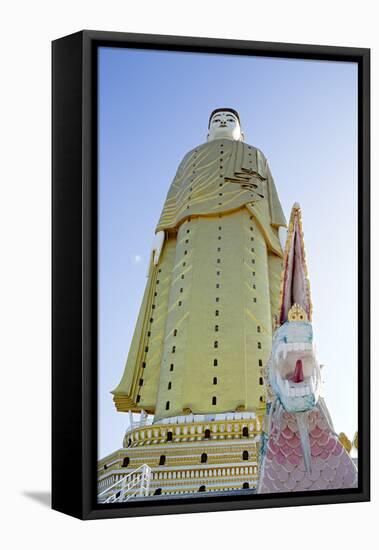 Bodhi Tataung Laykyun Sekkya Standing Buddha Statue, Monywa, Sagaing, Myanmar (Burma)-Alex Robinson-Framed Stretched Canvas