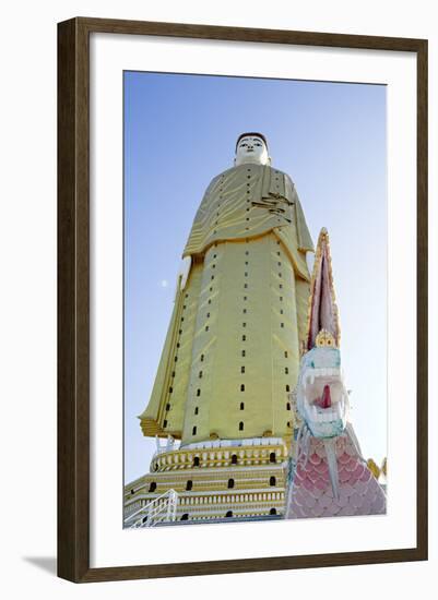 Bodhi Tataung Laykyun Sekkya Standing Buddha Statue, Monywa, Sagaing, Myanmar (Burma)-Alex Robinson-Framed Photographic Print