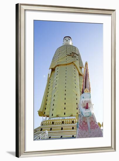 Bodhi Tataung Laykyun Sekkya Standing Buddha Statue, Monywa, Sagaing, Myanmar (Burma)-Alex Robinson-Framed Photographic Print