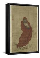 Bodhidharma Crossing the Yangzi-Hui Yan-Framed Stretched Canvas