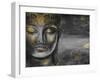 Bodhisattva Buddha - Digital Art Collage Combined with Watercolor. an Unusual Painting Hand Drawn F-null-Framed Art Print