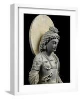 Bodhisattva debout nimbé dit bodhisattva "Foucher"-null-Framed Giclee Print