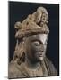 Bodhisattva, Grey Shale Greek-Style Buddhist Statue, from Peshawar Region, Pakistan-null-Mounted Giclee Print