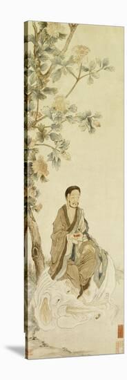 Bodhisattva Pu Xian Seated on a White Elephant-Luo Ping-Stretched Canvas