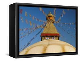 Bodhnath Stupa (Bodnath, Boudhanath) the Largest Buddhist Stupa in Nepal, Kathmandu, Nepal-Gavin Hellier-Framed Stretched Canvas