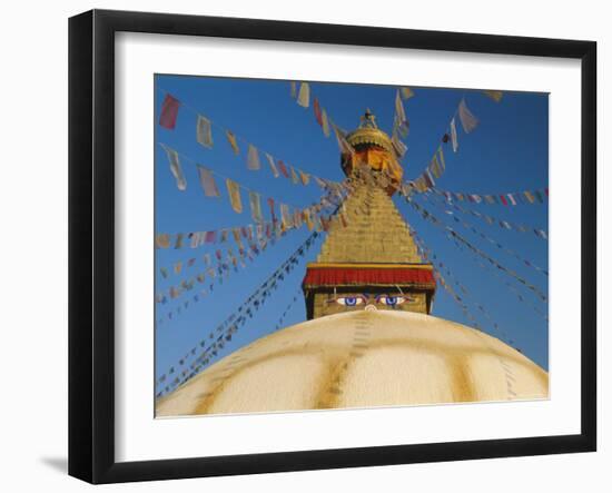 Bodhnath Stupa (Bodnath, Boudhanath) the Largest Buddhist Stupa in Nepal, Kathmandu, Nepal-Gavin Hellier-Framed Photographic Print