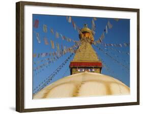 Bodhnath Stupa (Bodnath, Boudhanath) the Largest Buddhist Stupa in Nepal, Kathmandu, Nepal-Gavin Hellier-Framed Photographic Print