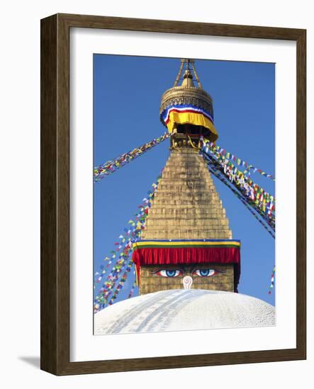 Bodhnath Stupa (Boudhanth) (Boudha), One of the Holiest Buddhist Sites in Kathmandu, UNESCO World H-Lee Frost-Framed Photographic Print