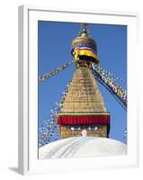 Bodhnath Stupa (Boudhanth) (Boudha), One of the Holiest Buddhist Sites in Kathmandu, UNESCO World H-Lee Frost-Framed Photographic Print