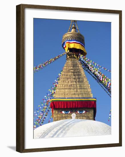 Bodhnath Stupa (Boudhanth) (Boudha), One of the Holiest Buddhist Sites in Kathmandu, UNESCO World H-Lee Frost-Framed Photographic Print