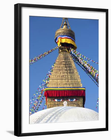 Bodhnath Stupa (Boudhanth) (Boudha), One of the Holiest Buddhist Sites in Kathmandu, UNESCO World H-Lee Frost-Framed Photographic Print