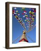 Bodhnath Stupa (Boudhanth) (Boudha), One of the Holiest Buddhist Sites in Kathmandu, UNESCO World H-Lee Frost-Framed Photographic Print