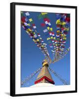 Bodhnath Stupa (Boudhanth) (Boudha), One of the Holiest Buddhist Sites in Kathmandu, UNESCO World H-Lee Frost-Framed Photographic Print