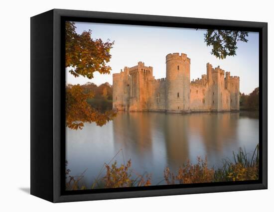 Bodiam Castle, East Sussex, England, United Kingdom, Europe-Mark Banks-Framed Stretched Canvas