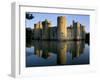 Bodiam Castle Reflected in Moat, Bodiam, East Sussex, England, United Kingdom-Ruth Tomlinson-Framed Premium Photographic Print