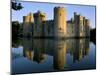 Bodiam Castle Reflected in Moat, Bodiam, East Sussex, England, United Kingdom-Ruth Tomlinson-Mounted Premium Photographic Print