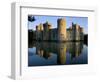 Bodiam Castle Reflected in Moat, Bodiam, East Sussex, England, United Kingdom-Ruth Tomlinson-Framed Photographic Print