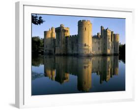 Bodiam Castle Reflected in Moat, Bodiam, East Sussex, England, United Kingdom-Ruth Tomlinson-Framed Photographic Print