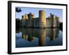 Bodiam Castle Reflected in Moat, Bodiam, East Sussex, England, United Kingdom-Ruth Tomlinson-Framed Photographic Print