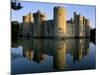 Bodiam Castle Reflected in Moat, Bodiam, East Sussex, England, United Kingdom-Ruth Tomlinson-Mounted Photographic Print