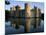 Bodiam Castle Reflected in Moat, Bodiam, East Sussex, England, United Kingdom-Ruth Tomlinson-Mounted Photographic Print