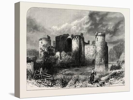 Bodiam Castle, Sussex, UK, 19th Century-null-Stretched Canvas