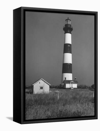 Bodie Island Light House, 6 Miles South of Nag's Head-Eliot Elisofon-Framed Stretched Canvas