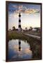 Bodie Island Lighthouse - Outer Banks, North Carolina-Lantern Press-Framed Art Print