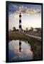 Bodie Island Lighthouse - Outer Banks, North Carolina-Lantern Press-Framed Art Print