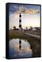 Bodie Island Lighthouse - Outer Banks, North Carolina-Lantern Press-Framed Stretched Canvas