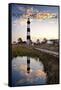 Bodie Island Lighthouse - Outer Banks, North Carolina-Lantern Press-Framed Stretched Canvas