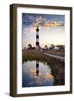 Bodie Island Lighthouse - Outer Banks, North Carolina-Lantern Press-Framed Art Print