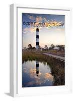 Bodie Island Lighthouse - Outer Banks, North Carolina-Lantern Press-Framed Art Print