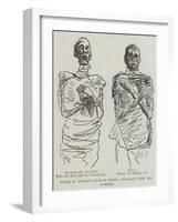 Bodies of Ancient King of Egypt, Unrolled from the Mummies-null-Framed Giclee Print