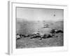 Bodies of Soldiers Strewn About Field Following Bloody Battle of Gettysburg During the Civil War-Timothy O'Sullivan-Framed Photographic Print