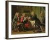 Bodin, the King's Doctor, in the Company of Dufresny and Crebillon at the House in Auteuil-Robert Tournieres-Framed Giclee Print