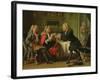 Bodin, the King's Doctor, in the Company of Dufresny and Crebillon at the House in Auteuil-Robert Tournieres-Framed Giclee Print