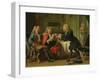 Bodin, the King's Doctor, in the Company of Dufresny and Crebillon at the House in Auteuil-Robert Tournieres-Framed Giclee Print