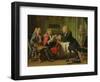 Bodin, the King's Doctor, in the Company of Dufresny and Crebillon at the House in Auteuil-Robert Tournieres-Framed Giclee Print