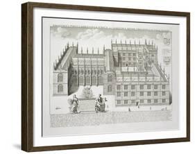 Bodleian Library, Oxford, from 'Oxonia Illustrata', Published 1675 (Engraving)-David Loggan-Framed Giclee Print