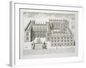 Bodleian Library, Oxford, from 'Oxonia Illustrata', Published 1675 (Engraving)-David Loggan-Framed Giclee Print