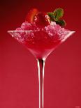 Strawberry Sorbet in a Stem Glass-Bodo A^ Schieren-Photographic Print