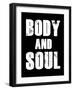 Body and Soul-null-Framed Art Print