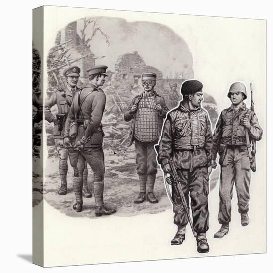 Body Armour from World War 2 to Today-Pat Nicolle-Stretched Canvas