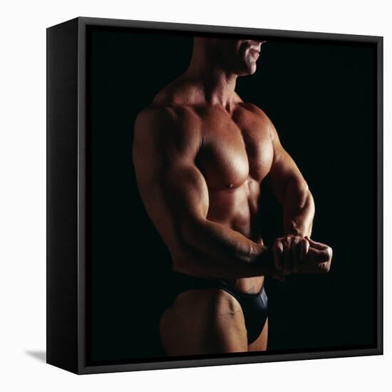 Body Builder-Tony McConnell-Framed Stretched Canvas