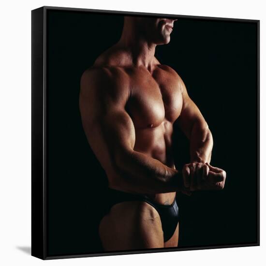 Body Builder-Tony McConnell-Framed Stretched Canvas