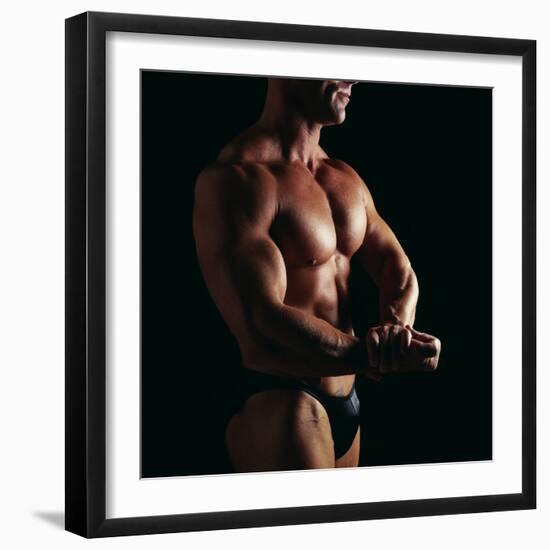 Body Builder-Tony McConnell-Framed Premium Photographic Print