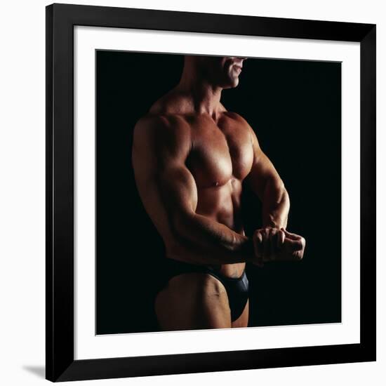 Body Builder-Tony McConnell-Framed Photographic Print