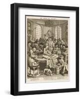 Body Dissected by Zealous Medics in Operating Theatre-null-Framed Art Print