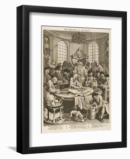 Body Dissected by Zealous Medics in Operating Theatre-null-Framed Art Print